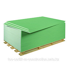 Гипсокартон Кнауф (Knauf) стеновой влагостойкий 2500*1200 мм, 12,5 мм