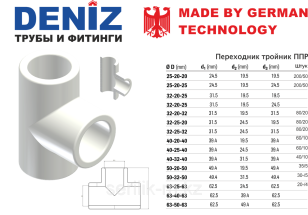 Тройник переходной