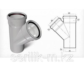 Тройник косой 100*100 TEK CATAL DENIZ