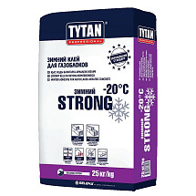 Зимний клей кладки газо и пеноблоков STRONG WINTER