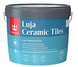 TIKKURILA LUJA CERAMIC TILES ПОЛУМАТОВАЯ ИНТЕРЬЕРНАЯ КРАСКА ДЛЯ КЕРАМИЧЕСКОЙ ПЛИТКИ А 0,9л