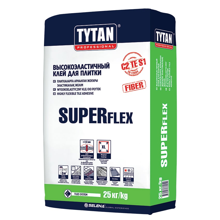  клей для плитки SUPERFLEX