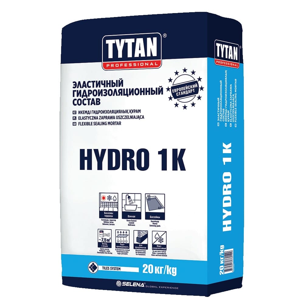 Эластичный гидроизоляционный состав HYDRO 1K