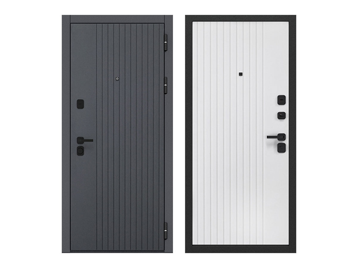 Входная дверь Ferroni Вертикаль 2050x960 мм, железо, сталь, алюминий, правая сторона