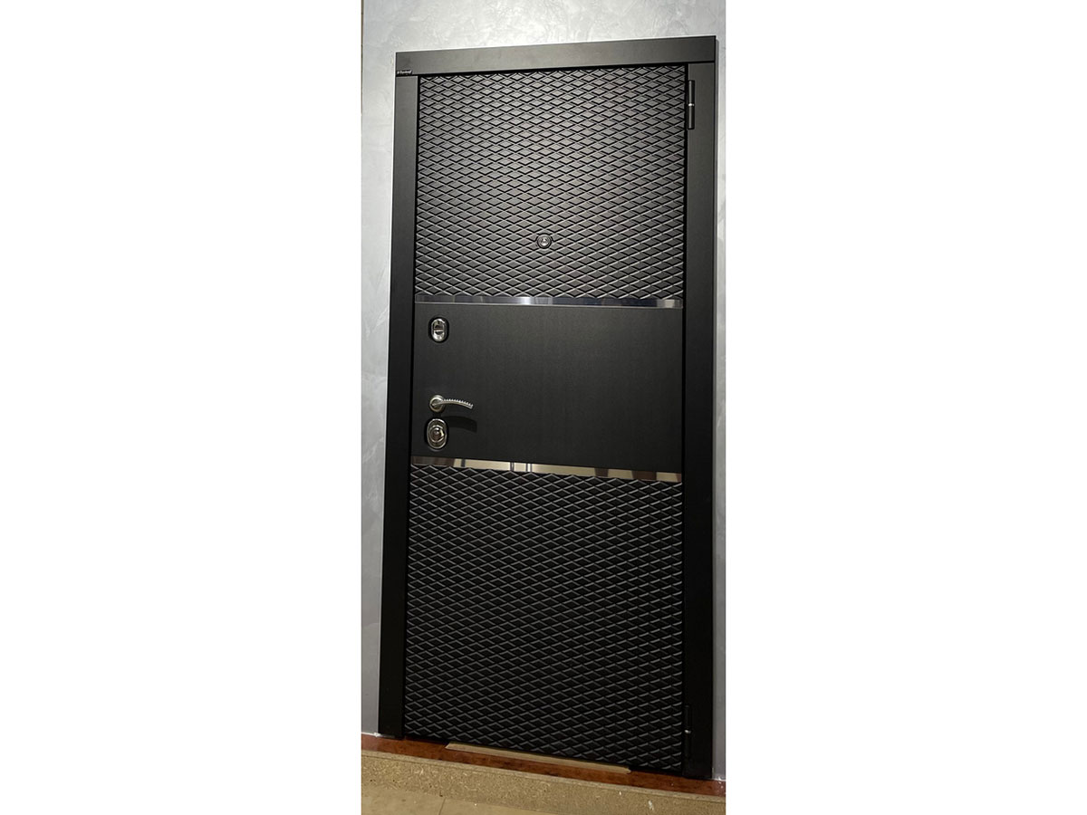 Входная дверь Волга - Бункер Милан Лайт 2050x960 мм, железо, сталь, правая сторона