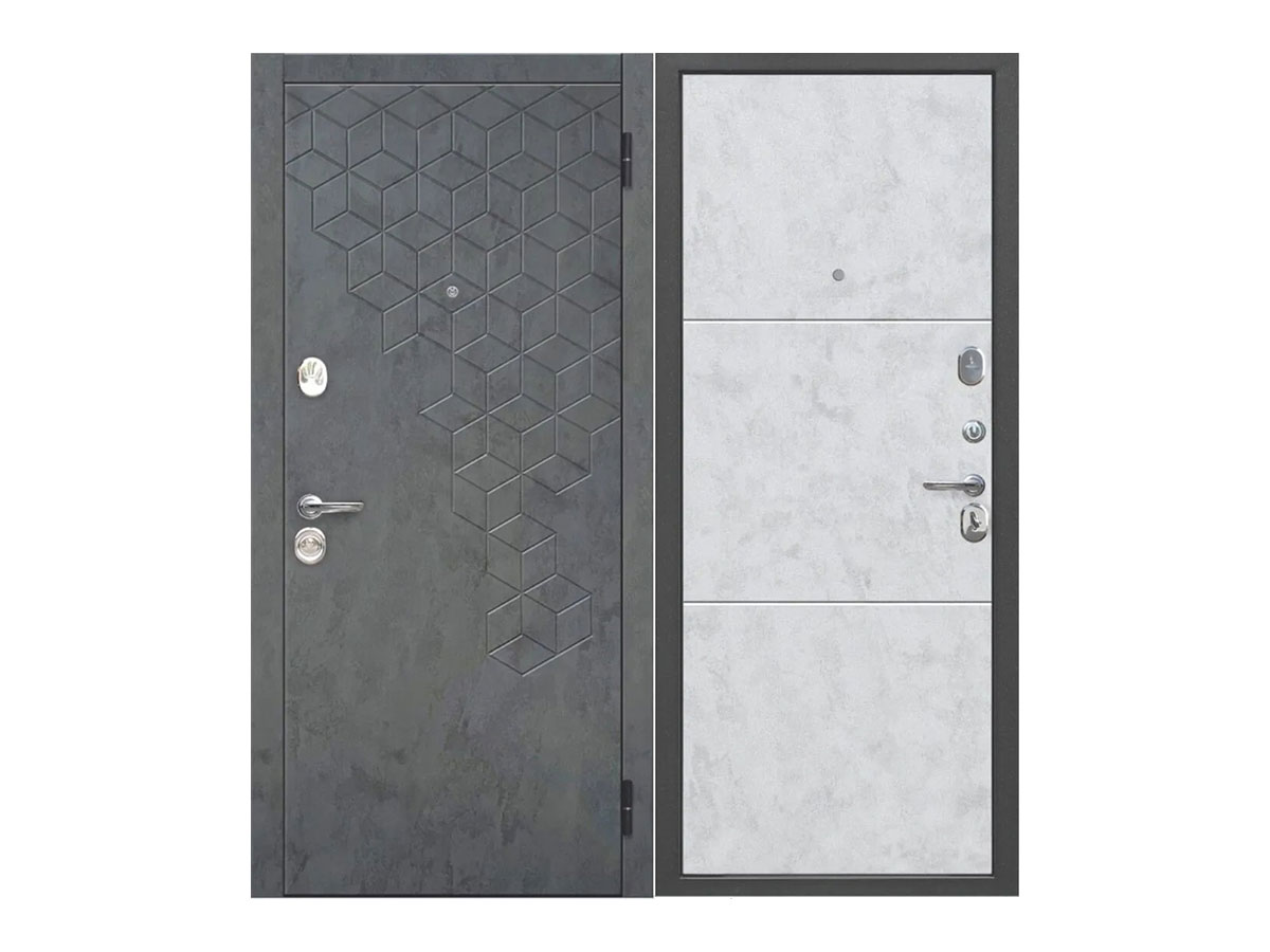 Входная дверь Ferroni Феникс Бетон Снежный 860L 2050x860 мм, железо, левая сторона