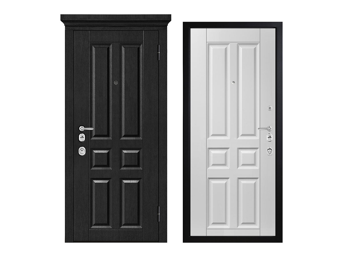 Входная дверь Eldorini M 1701/25 Графит Белый Эмаль Е2 960 левая
